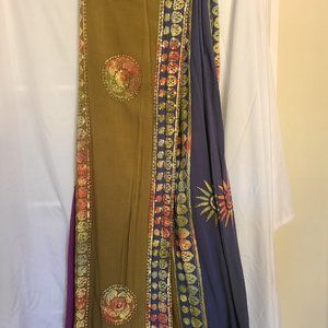 Soft Surroundings Multicolored Long Skirt (TL) Tall Long